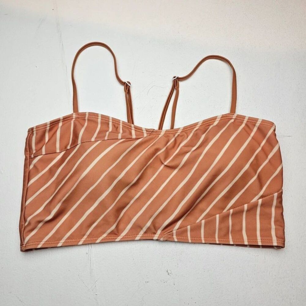 Nani swimwear orange striped top